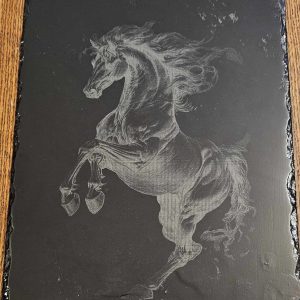 Product Image for  Engraved slate horse picture