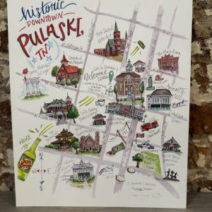 Product Image for  Downtown Pulaski Map Print